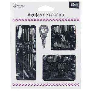Set de Agujas de Costura 60 Uds con Enhebrador Market Suprem