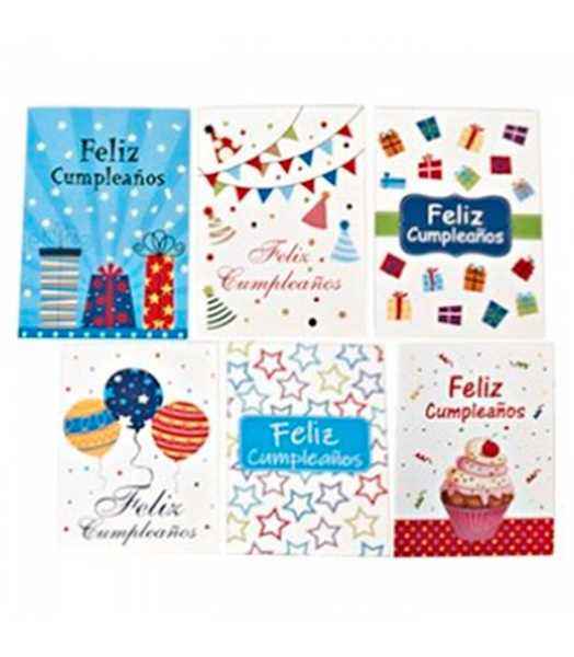 Tarjetas de Felicitación Cumpleaños Surtidas Gerimport - 6uds (13x9cm) - Imagen 2